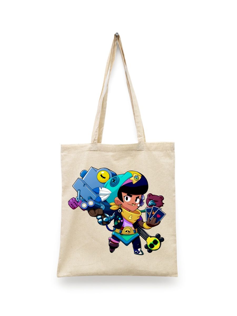 картинка Сумка-шоппер принт игра Бравл Старс Нита от магазина Каждому Своё