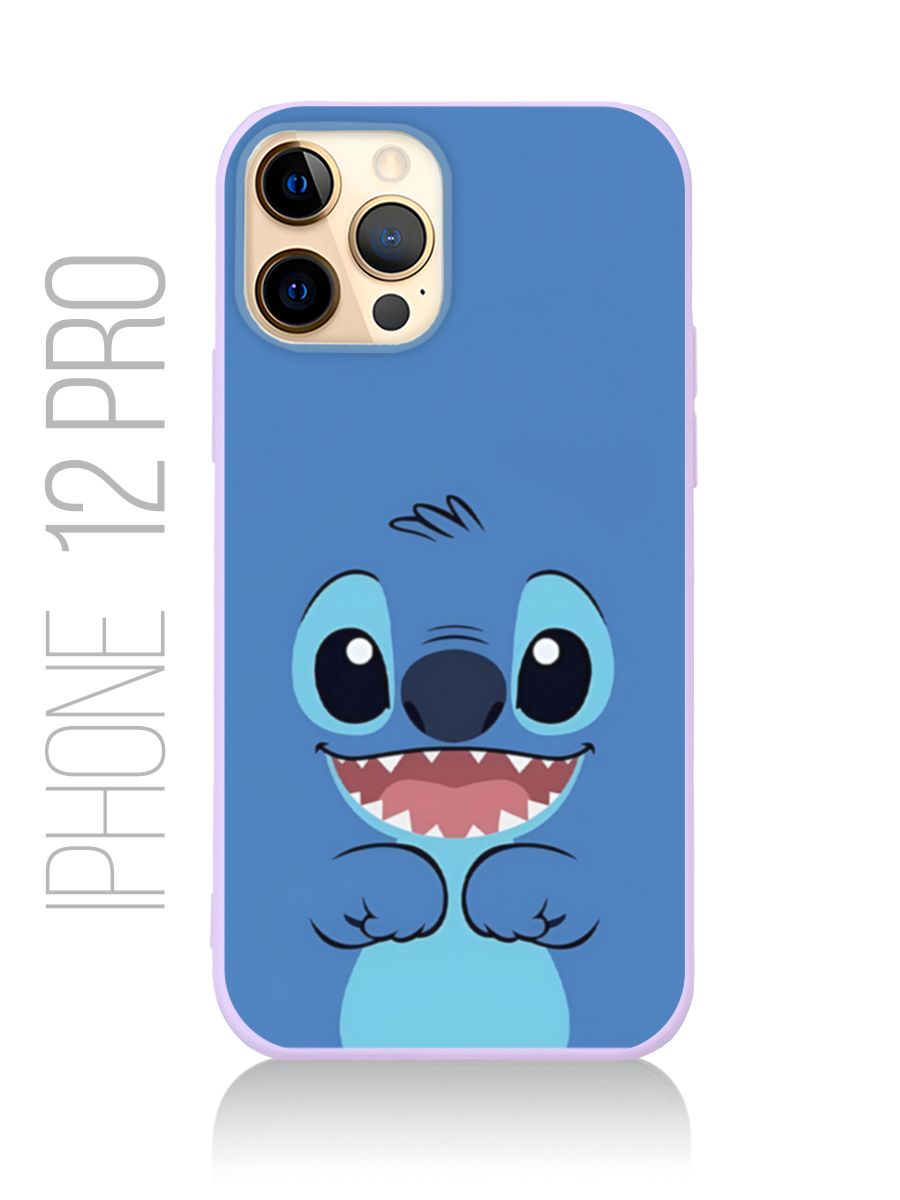 картинка Чехол на Iphone 12 Pro Мультфильм Лило и Стич|Стич от магазина Каждому Своё