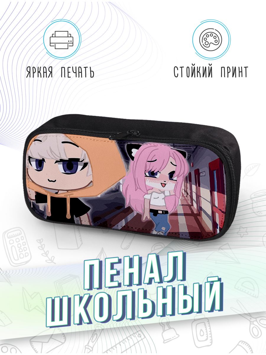 картинка Пенал школьный Roblox Роблокс УЛЙ Ульянка Лана кошка Йоши от магазина Каждому Своё