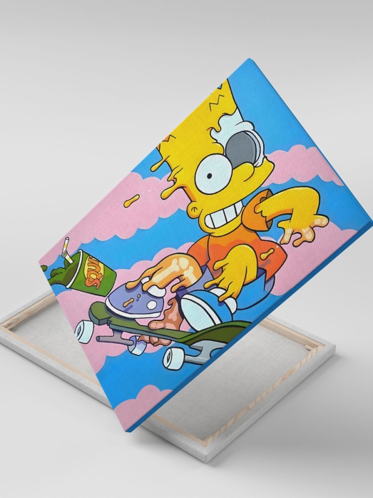 картинка Картина на подрамнике|The Simpson|Симпсоны|Мультик|Барт от магазина Каждому Своё