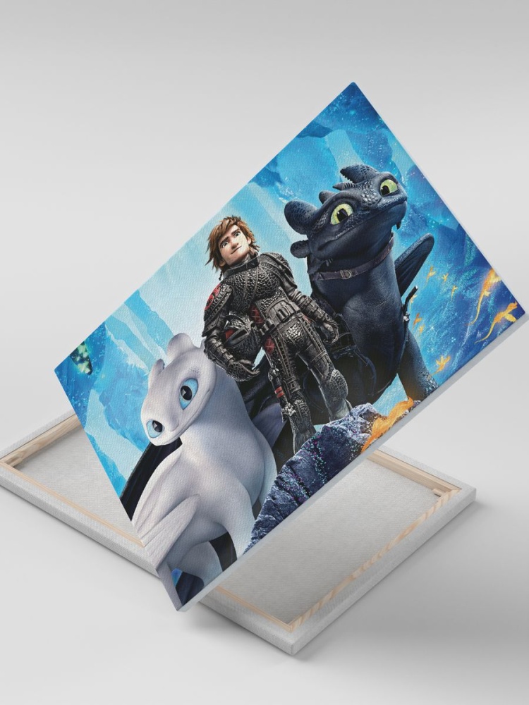 картинка Картина|Как приручить дракона|Ночная фурия|Дневная фурия от магазина Каждому Своё