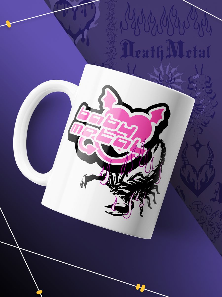 картинка Кружка Аниме Death Metal Хеллоу Китти Baby metal от магазина Каждому Своё