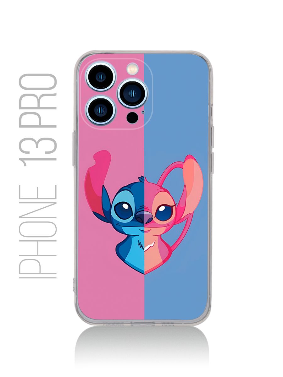 картинка Чехол на Iphone 13 Pro Мультфильм Лило и Стич|Ангел от магазина Каждому Своё