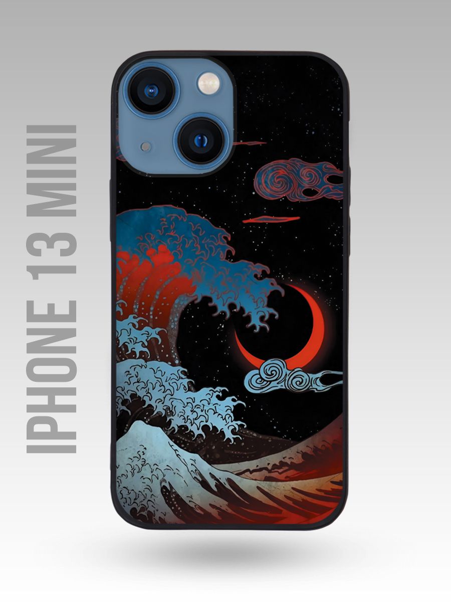 картинка Чехол на Iphone 13 Mini Японский Стиль|Волна в Канагаве от магазина Каждому Своё