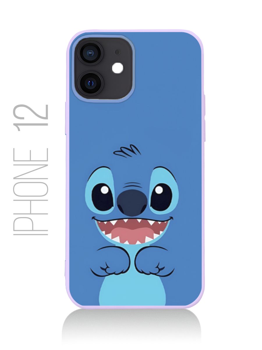 картинка Чехол на Iphone 12 Мультфильм Лило и Стич|Стич от магазина Каждому Своё