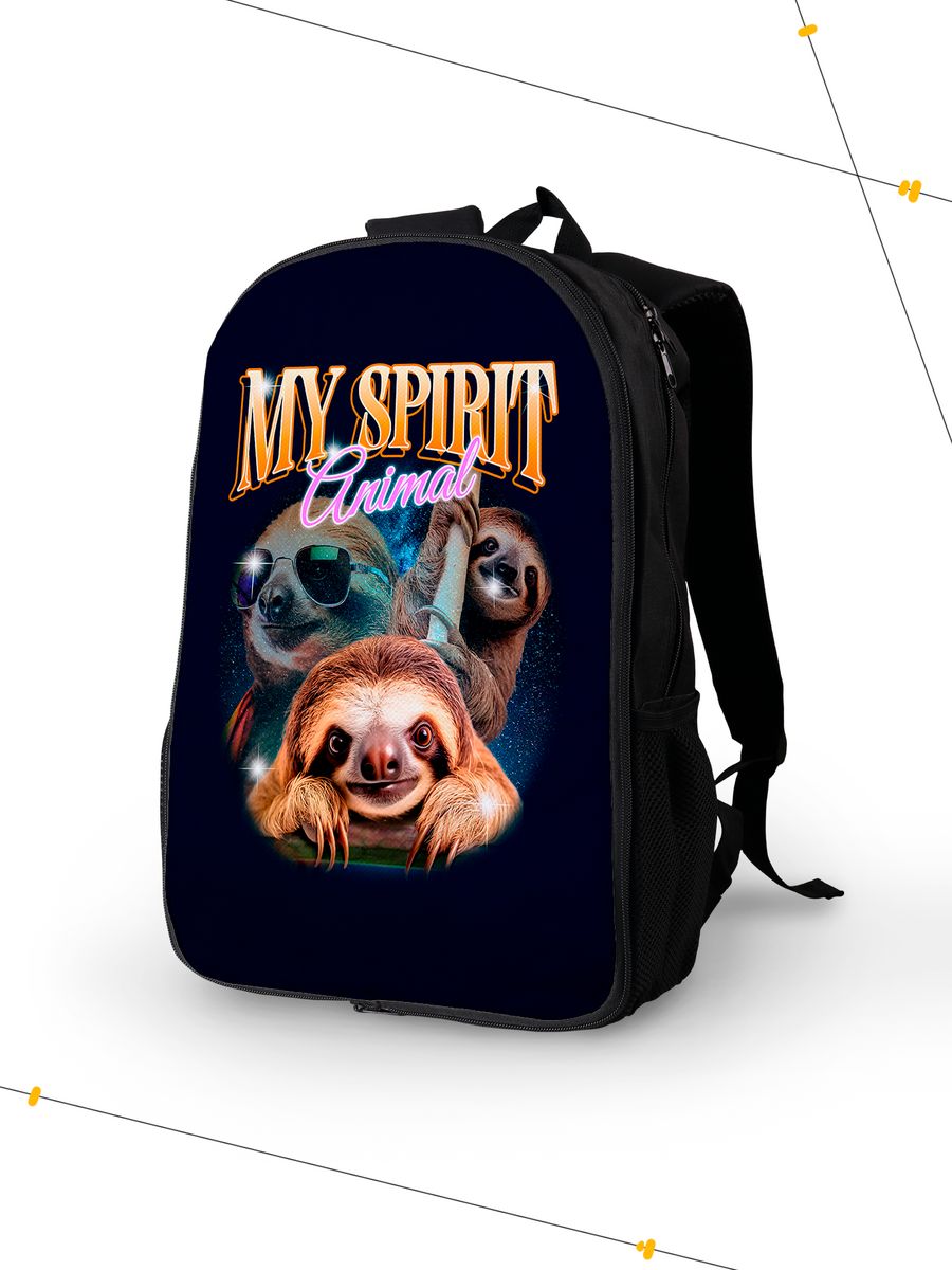 картинка Рюкзак|My Spirit Animals|Животное Моей Души|Ленивец от магазина Каждому Своё