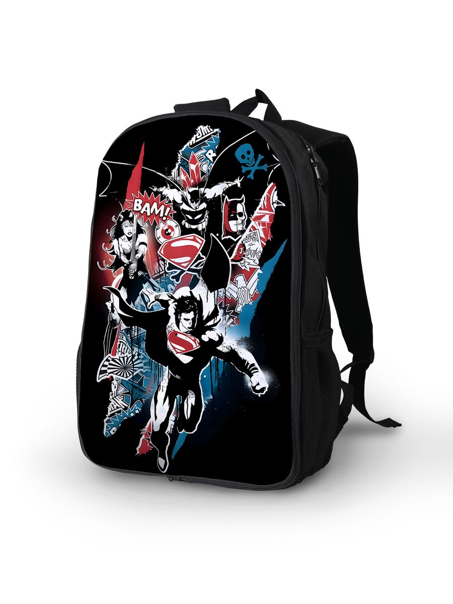 картинка Рюкзак Портфель Супергерои DC Comics Комиксы Марвел от магазина Каждому Своё