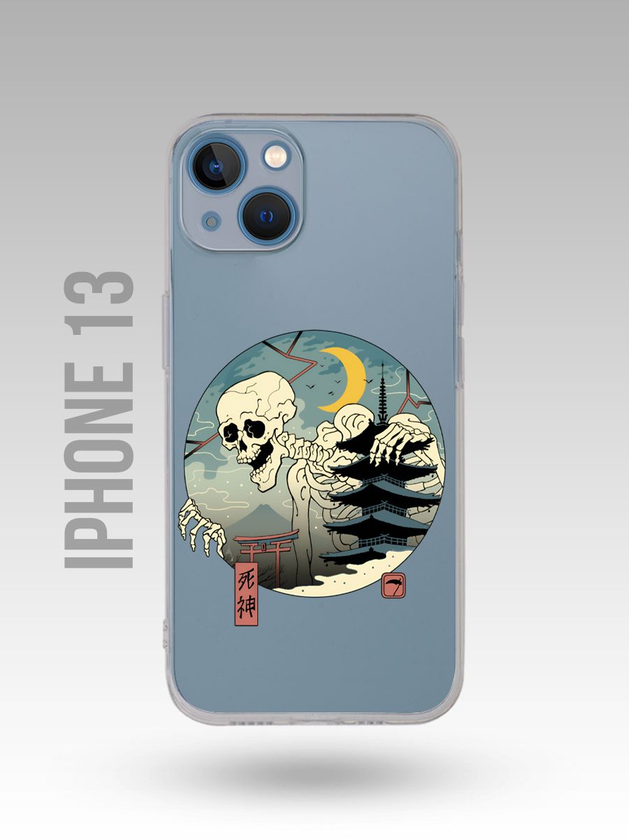 картинка Чехол на Iphone 13 Японский Стиль|Япония|Скелет|Гигант от магазина Каждому Своё